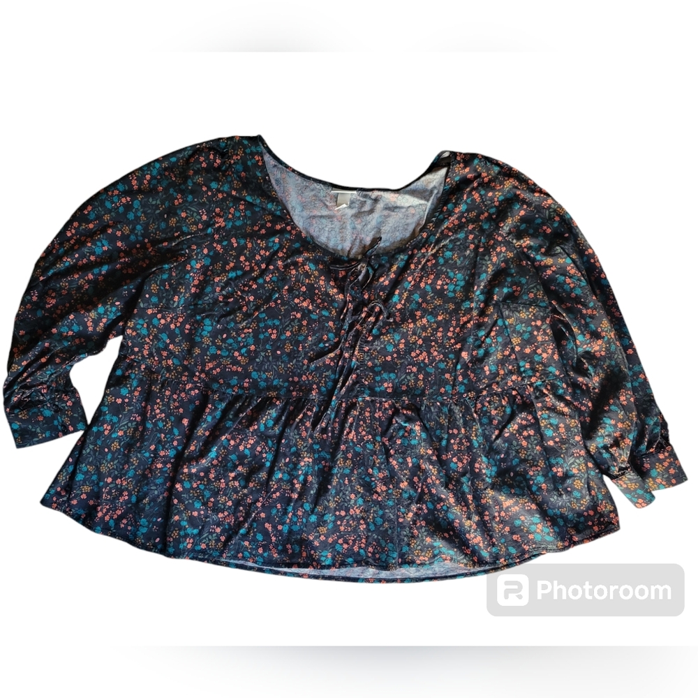 size 4X floral top